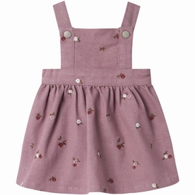 Name It Elderberry Embroidery Elin Skirtall Twill Texture Mood Statement-Print