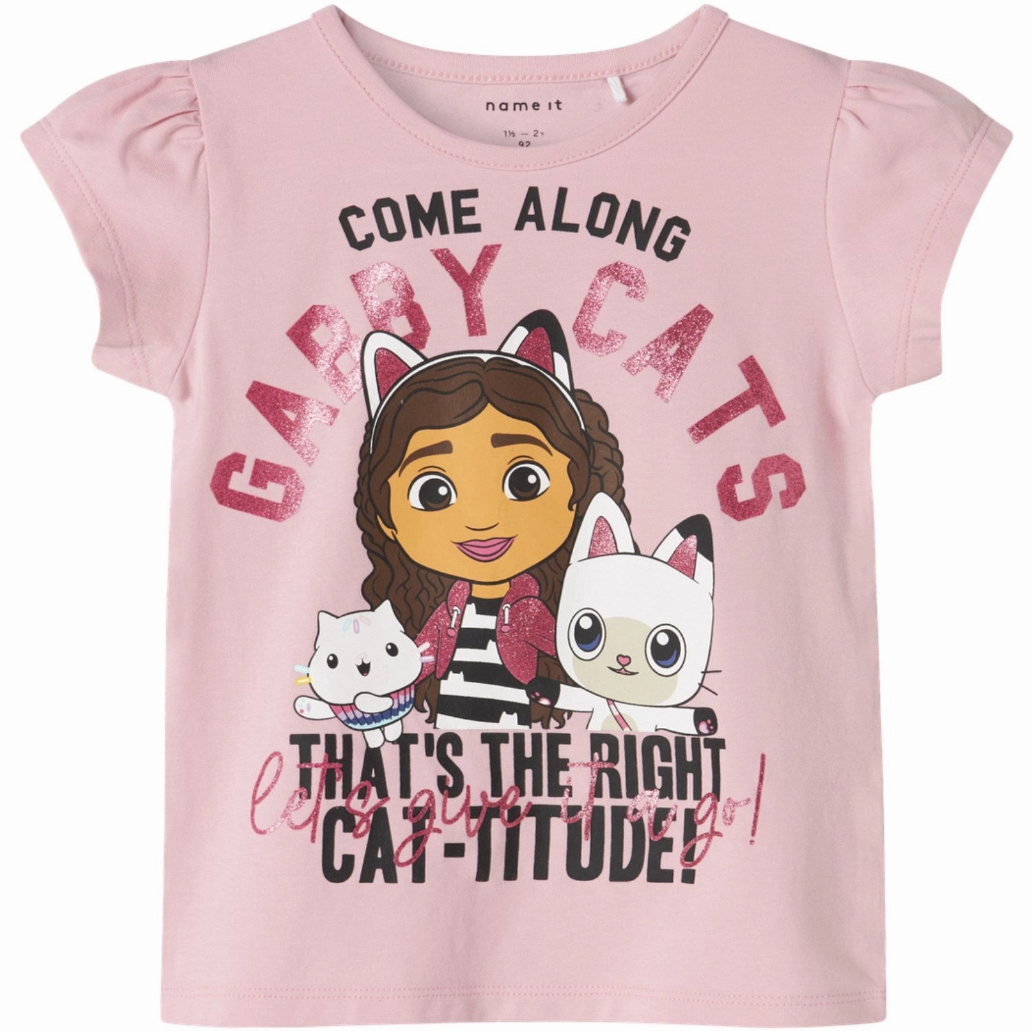 Flatlock stitching Name It Cameo Pink Maba Gabby'S Dollhouse T-Shirt