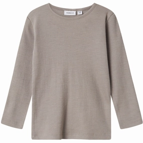 Name It Satellite Nmmwossa Wo/Si Rib Ls Top Vibrant color