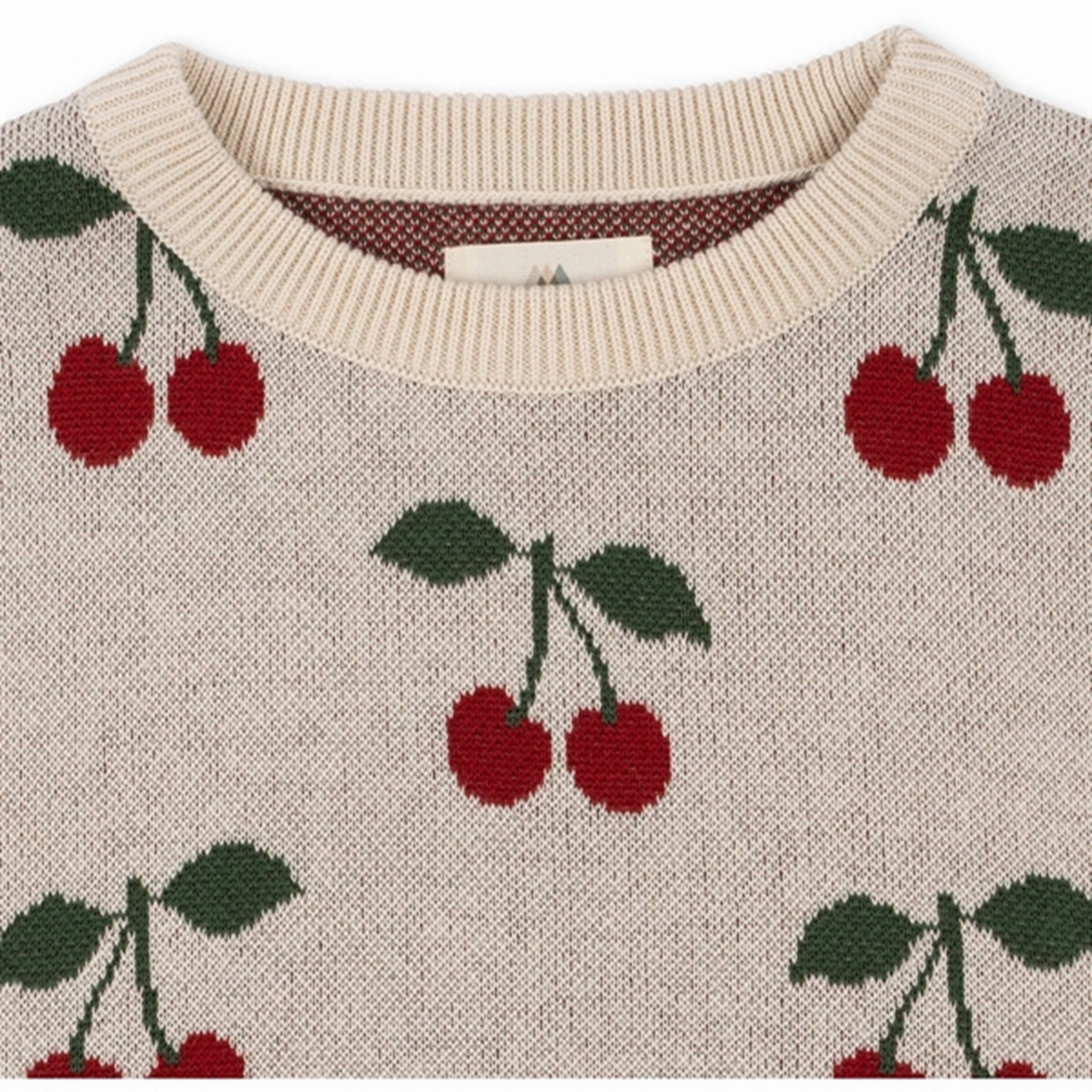 Lace-Trim Konges Sl?jd Cherry Lapis Strik Dress