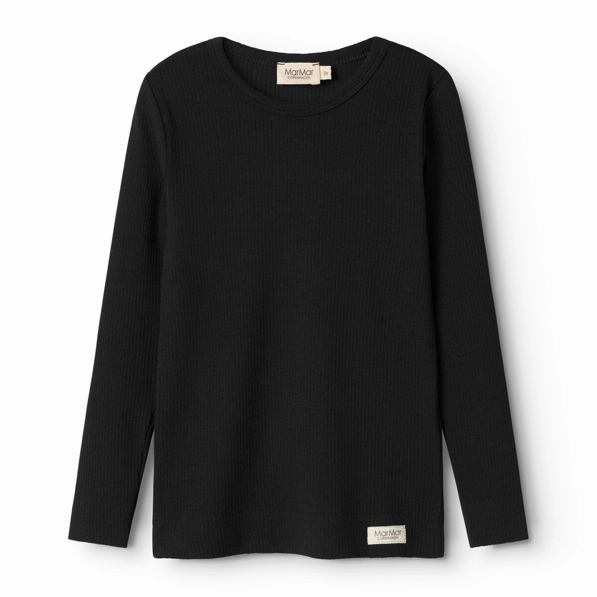 Round Collar MarMar Modal Black Plain Blouse