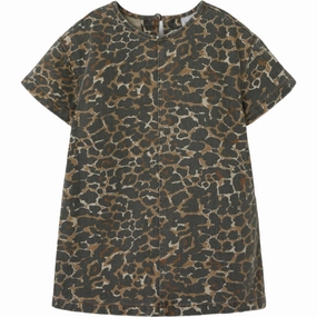 Name It Affogat Leo Washed Down Leo Twill Dress Light and Comfortable Wear Countryside-Style