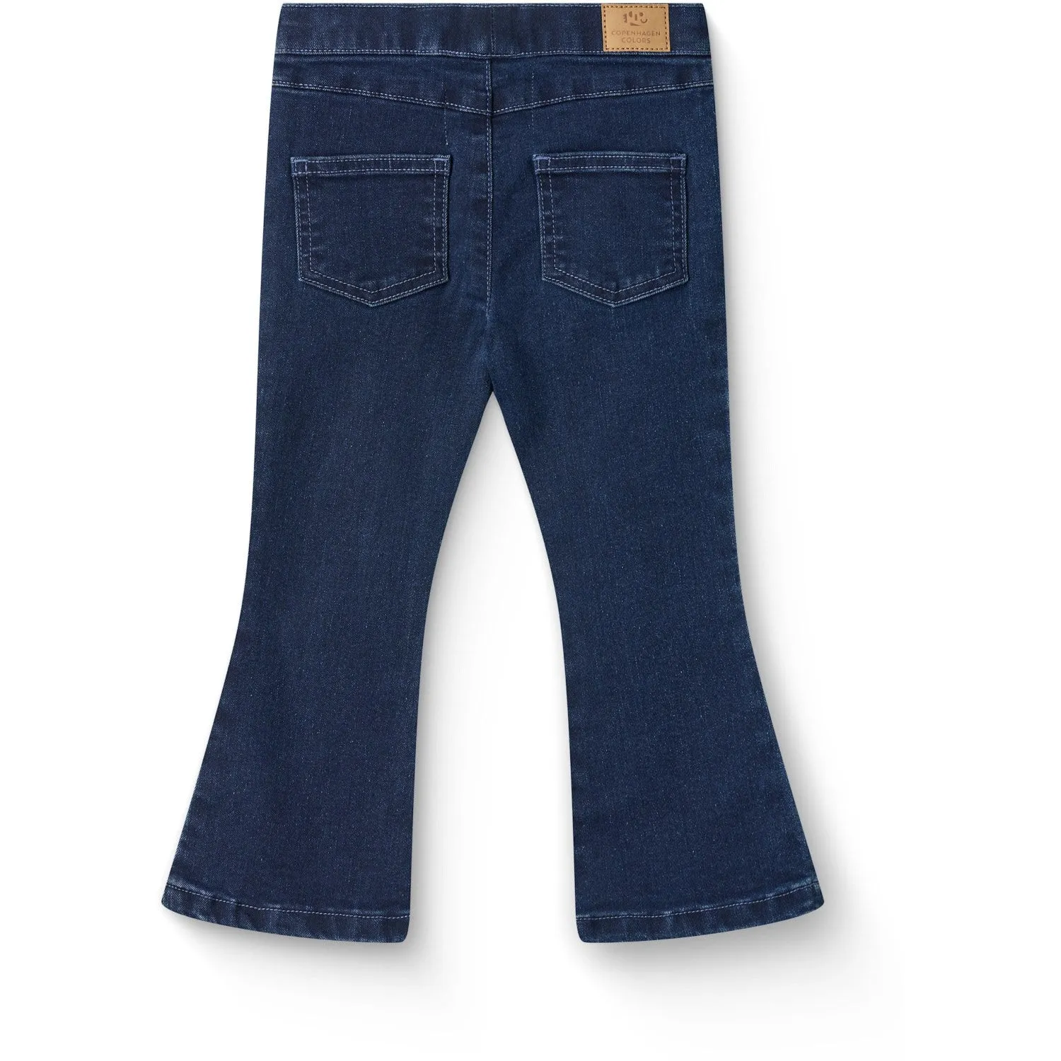 COPENHAGEN COLORS Dark Indigo Blue Washed Jeggings W. Flare- Super Stretch No Iron Wear Non Irritating Inner Lining