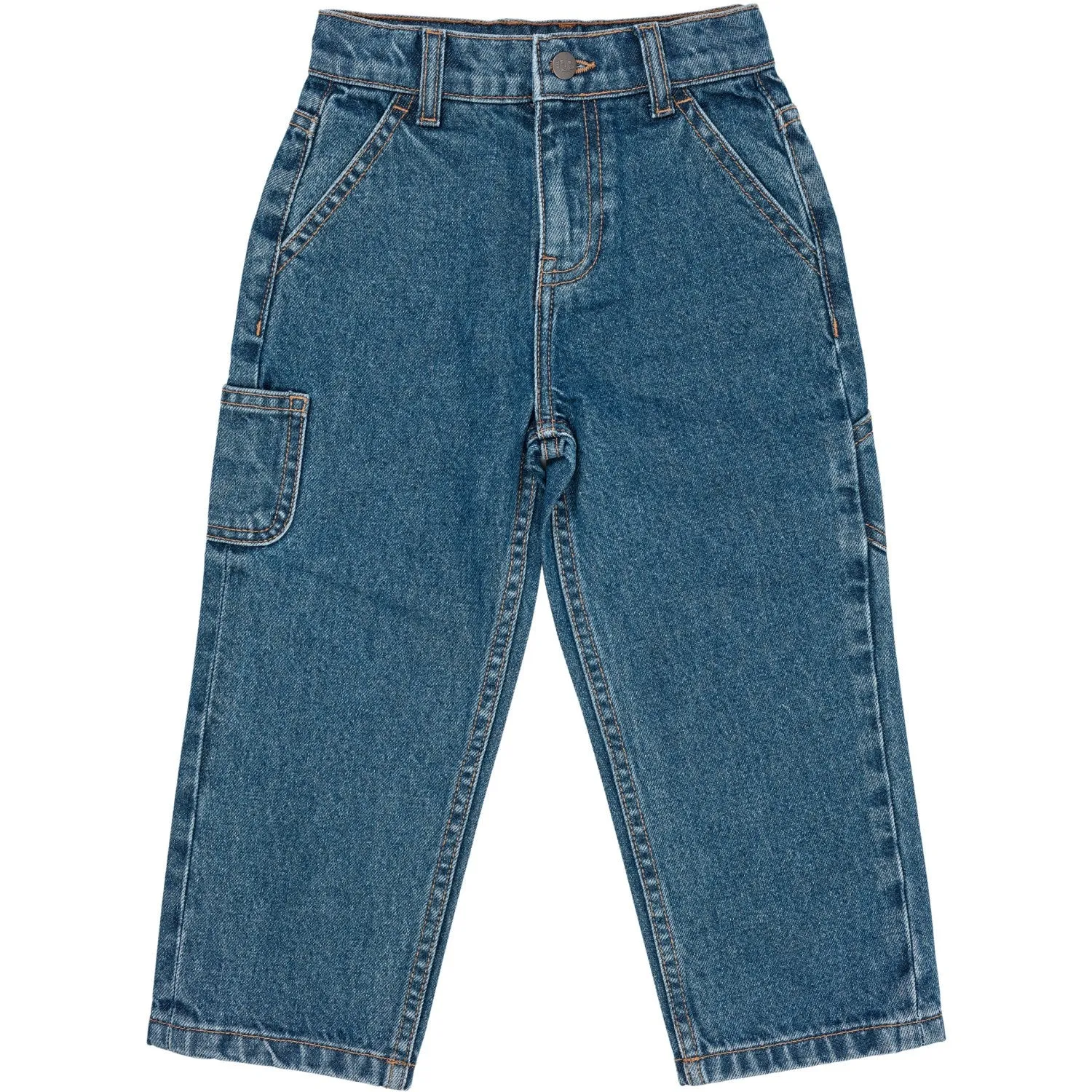 Copenhagen Colors Indigo Blue Washed Organic Pocket Jeans Wide Fit Modern Traveler Gear Sunny Vibes