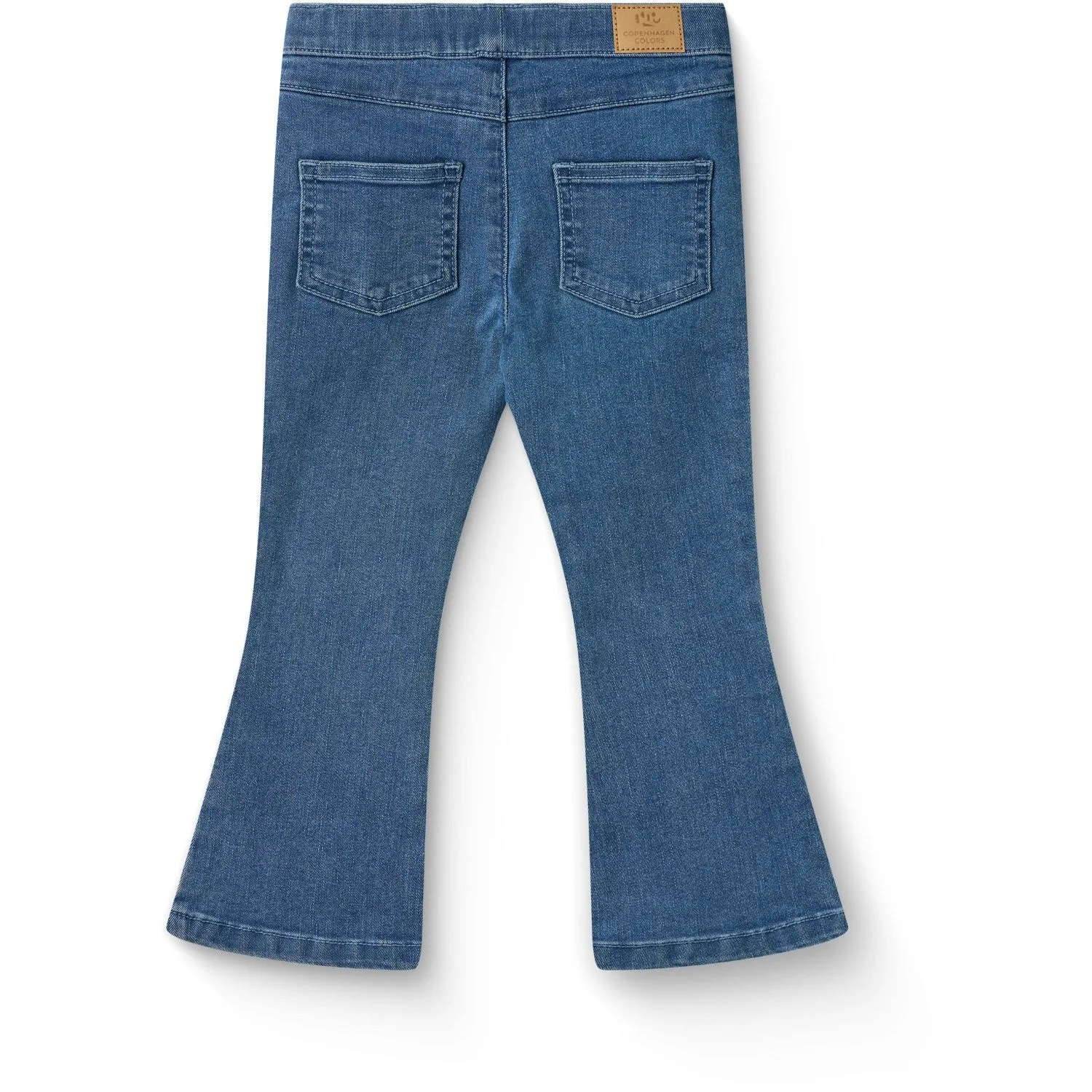 COPENHAGEN COLORS Lt. Blue Indigo Washed Jeggings W. Flare- Super Stretch Casual Dressing City Walk Bold Look