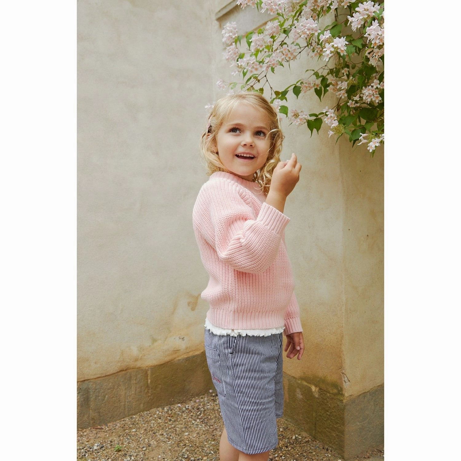 COPENHAGEN COLORS Ballerina Knitted Classic Rib Blouse Interview Ready