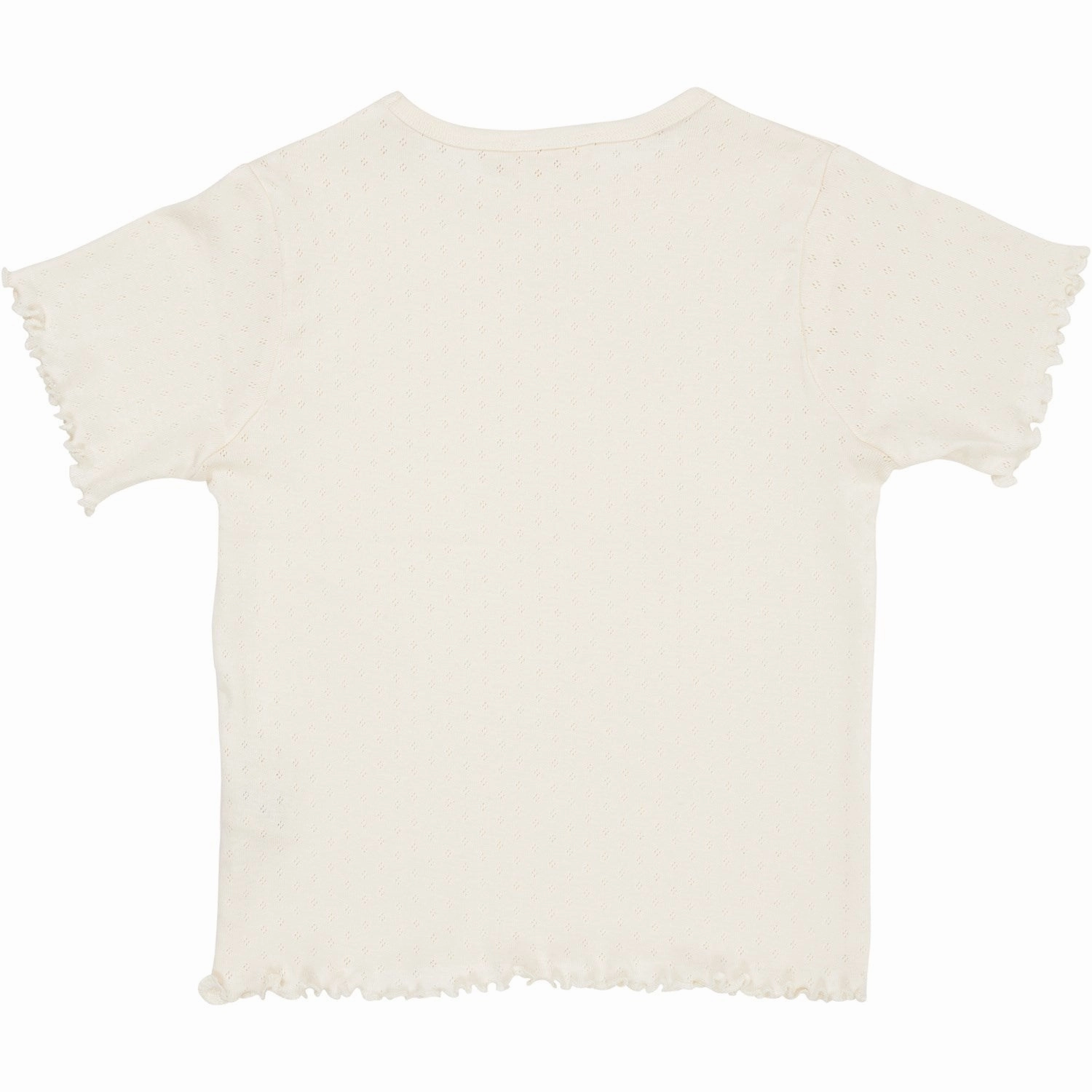 Breezy Comfort Pilling Resistant Finish COPENHAGEN COLORS Cream Summer Pointelle T-Shirt Ss