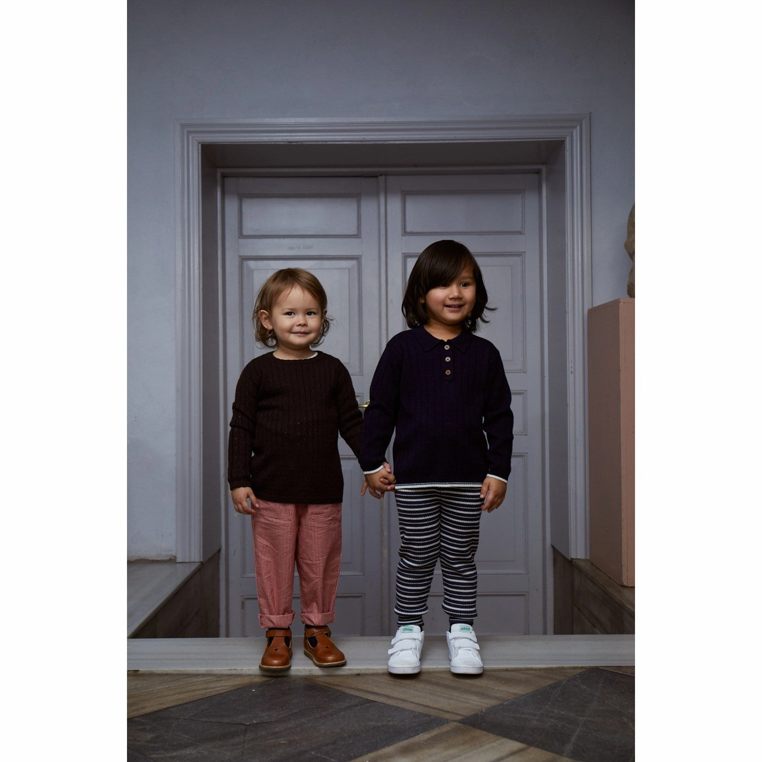 Copenhagen Colors DK Brown Merino Classic Pointelle Blouse Student Essential Travel Friendly