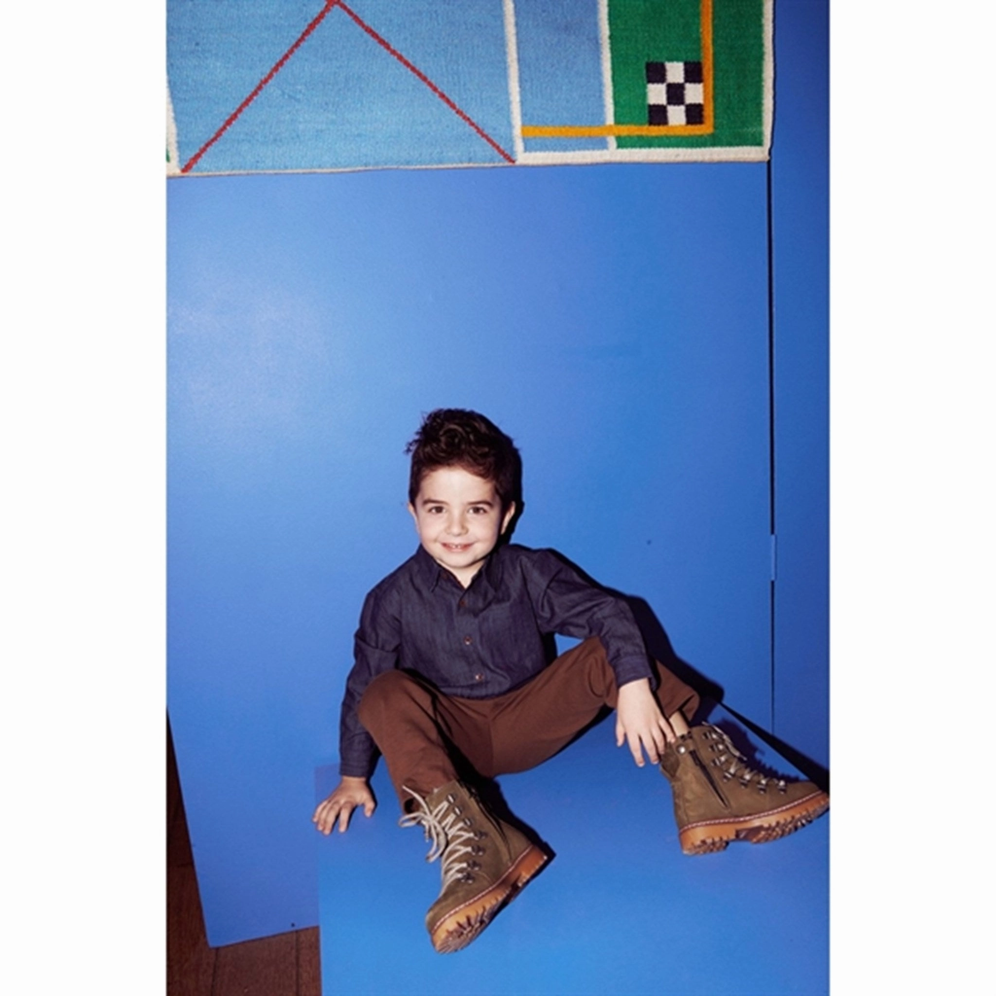 Camping Essential Copenhagen Colors Dk Denim Blue Denim Classic Shirt