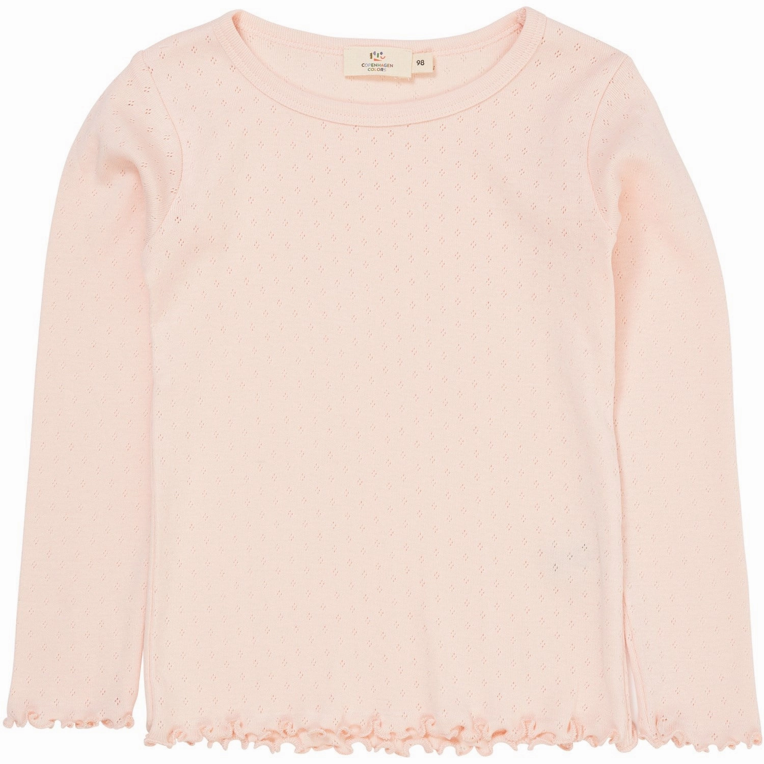 Lightweight Layers COPENHAGEN COLORS Dusty Rose Summer Pointelle Ls Tee