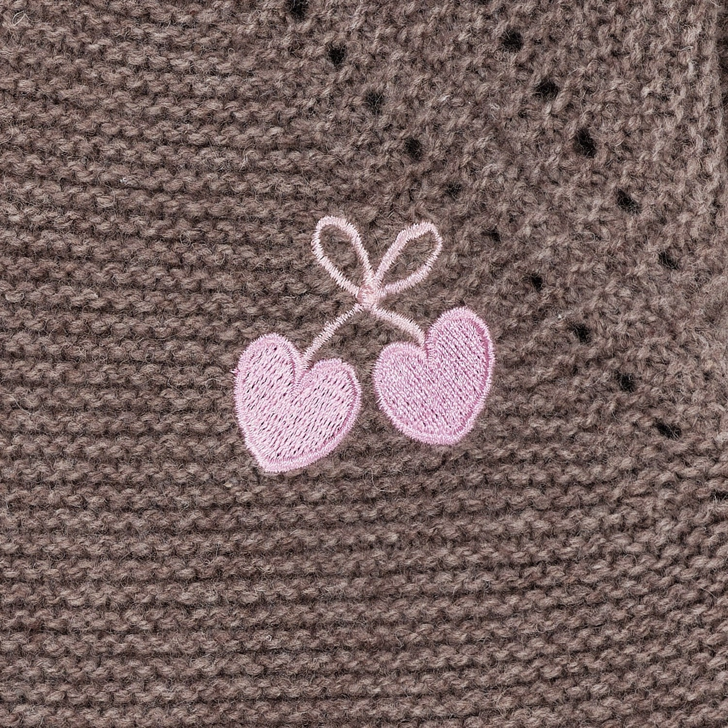 Holiday Gift Copenhagen Colors Natural Melange Lambwool Blouse W. Frill & Bow Emb