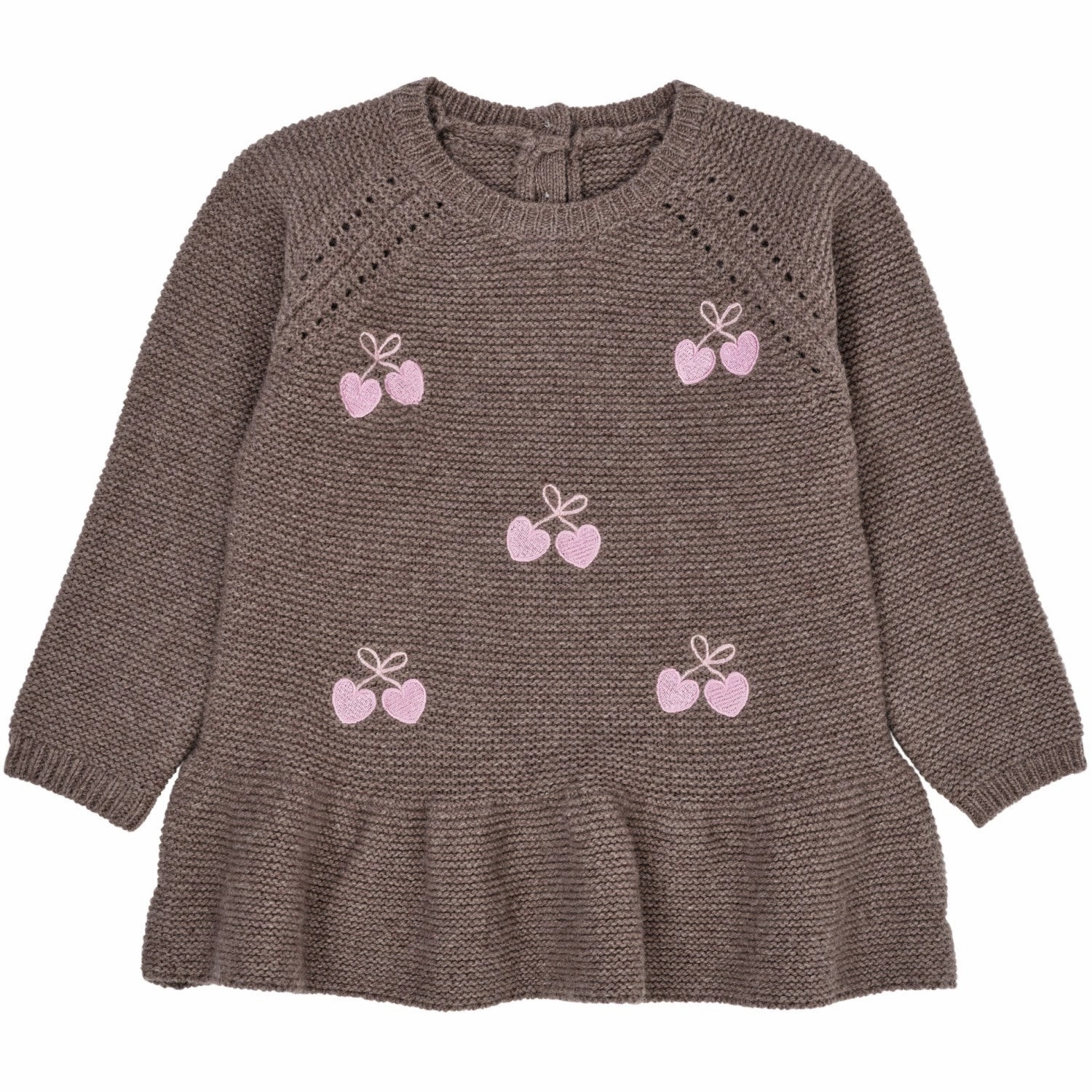 Youthful Vibe Copenhagen Colors Natural Melange Lambwool Blouse W. Frill & Bow Emb