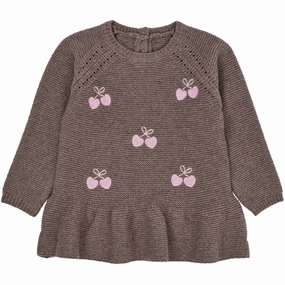 Oversized Fit Copenhagen Colors Natural Melange Lambwool Blouse W. Frill & Bow Emb