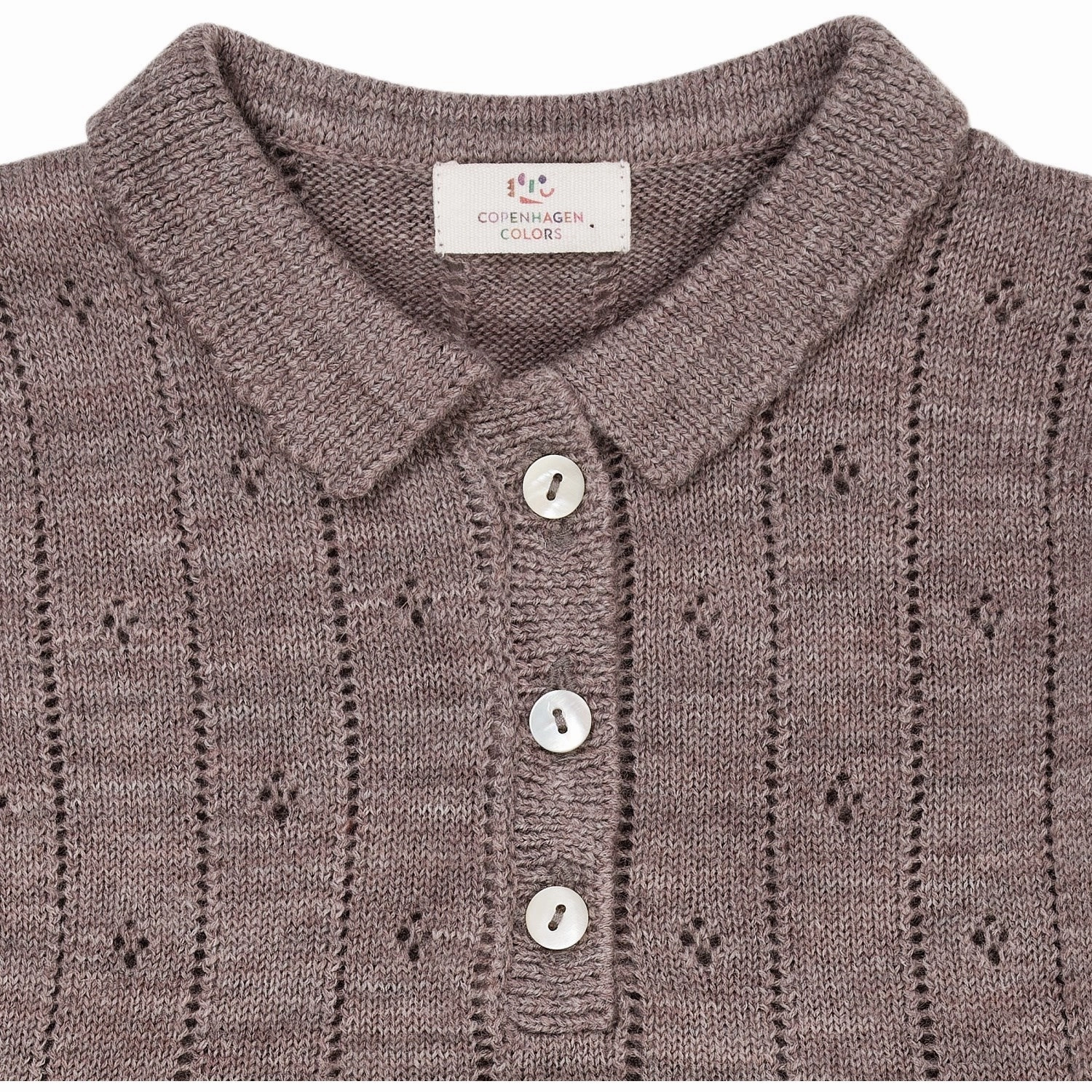 Day Magic Smart Lines Copenhagen Colors Natural Melange Merino Pointelle Dress W. Collar