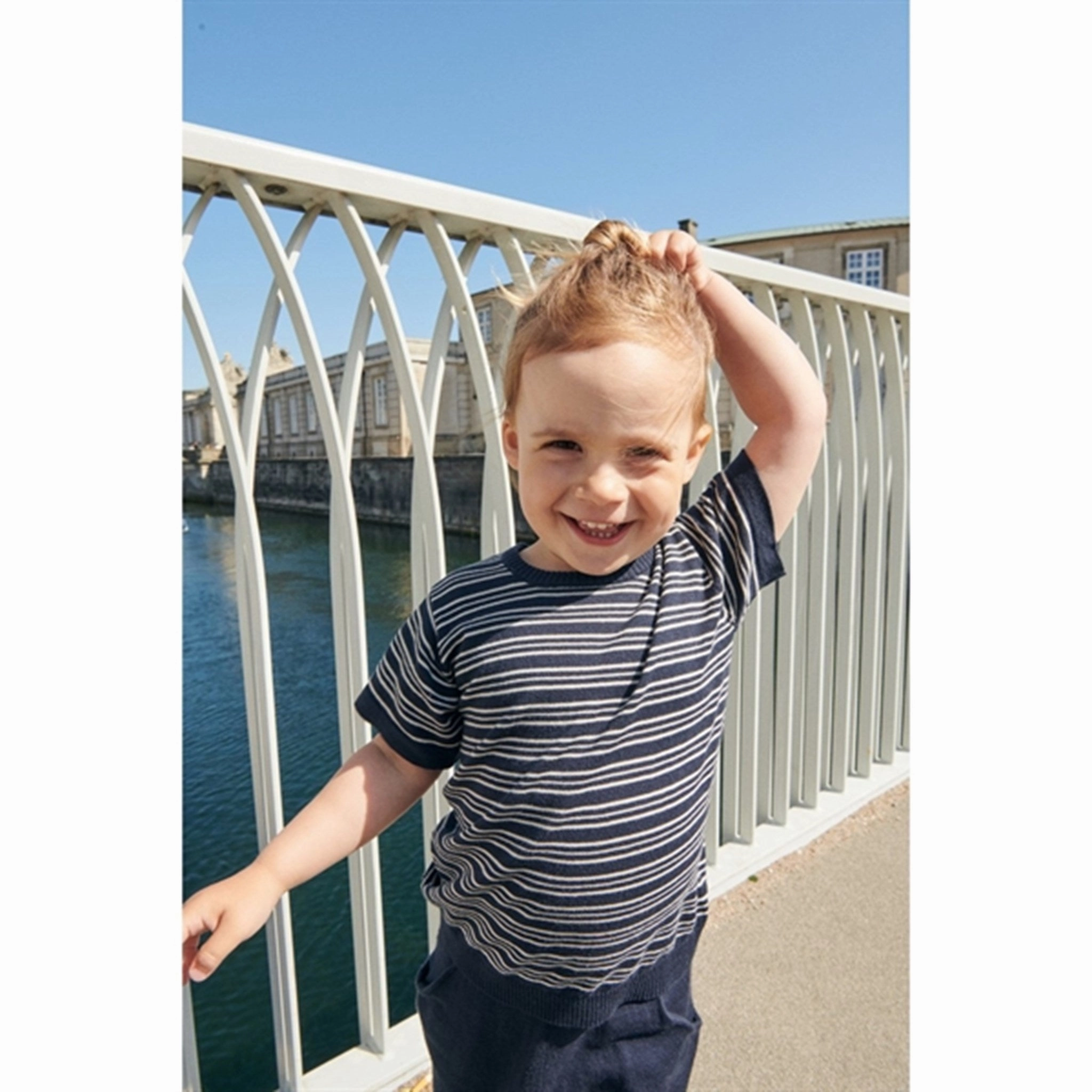 Friction Free Inner Lining Light Breeze Copenhagen Colors Navy/Cream Comb. Knit T-shirt