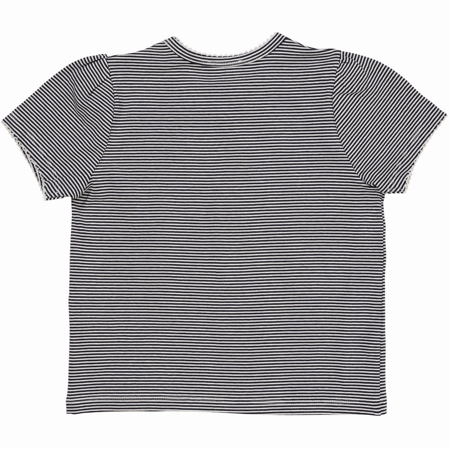 COPENHAGEN COLORS Navy/Cream Stripe Striped T-Shirt Daily Trend Look sporty wear