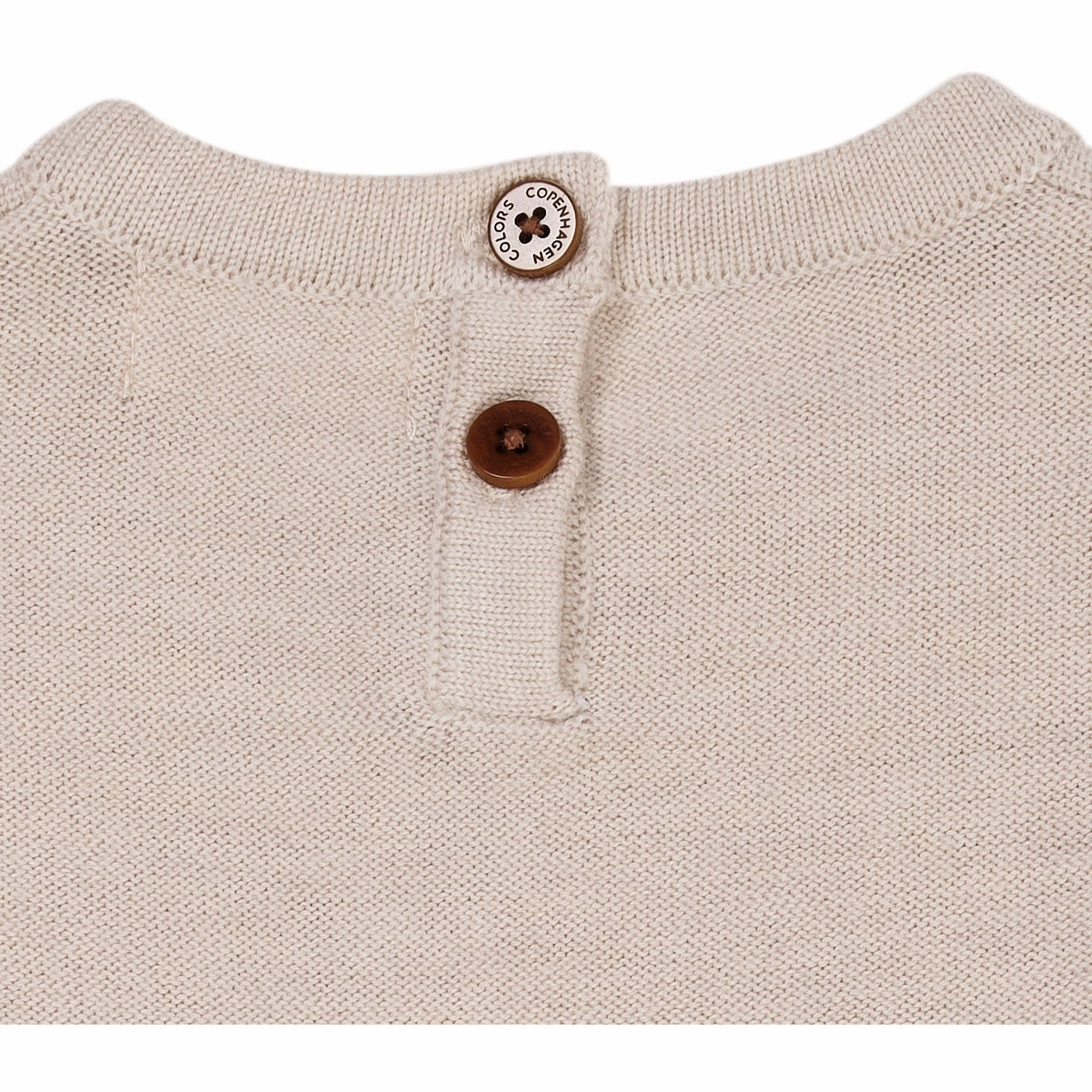 Functional Style Copenhagen Colors Pale Cream Melange Merino Cable Dress W. Hearts