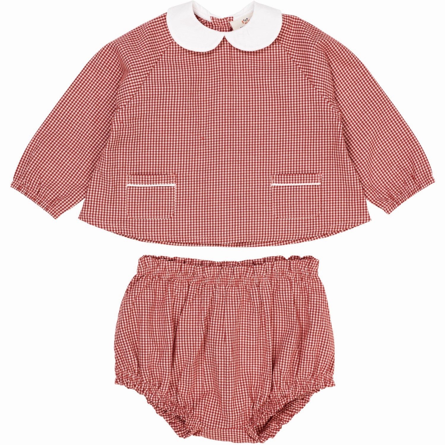 Copenhagen Colors Red Check Combi Check Baby Set slim fit All-day Comfort