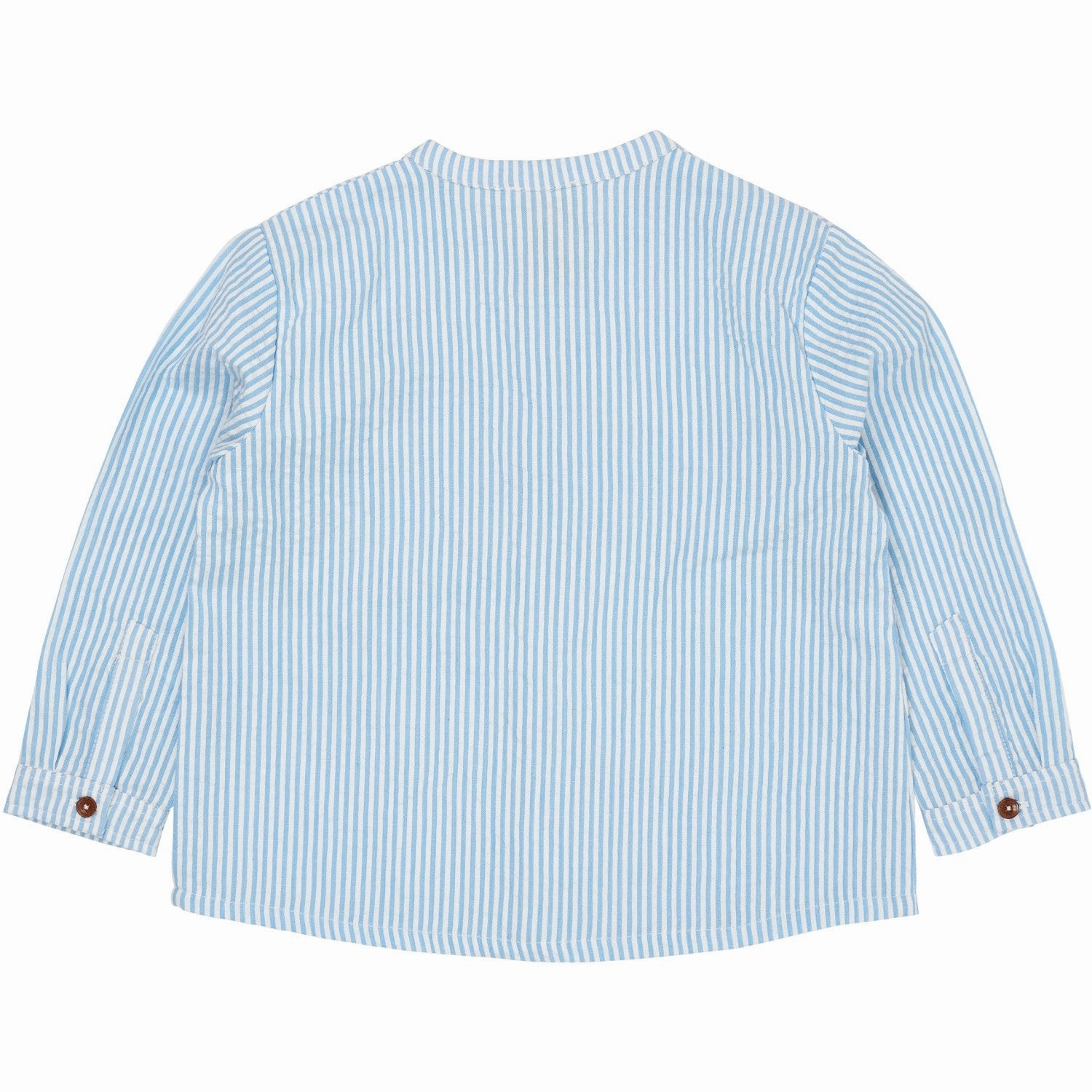 Copenhagen Colors Sky Blue W Cream Stripe Seersucker Shirt Durable Construction