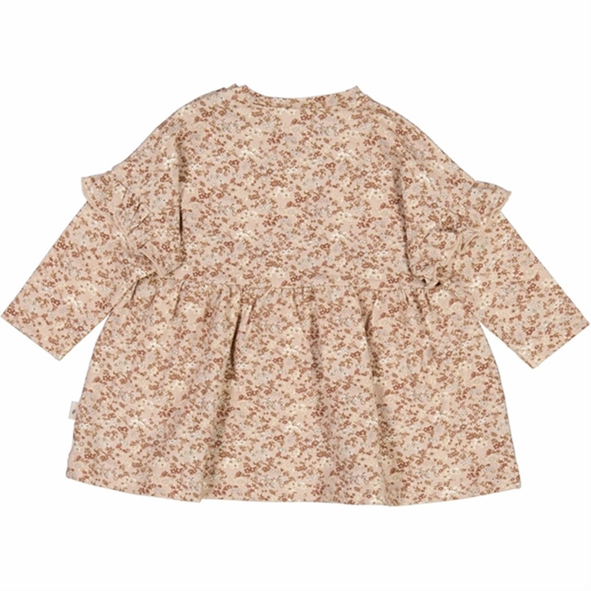 Eye Catching Wheat Pale Lilac Flowers Lilja Jersey Dress