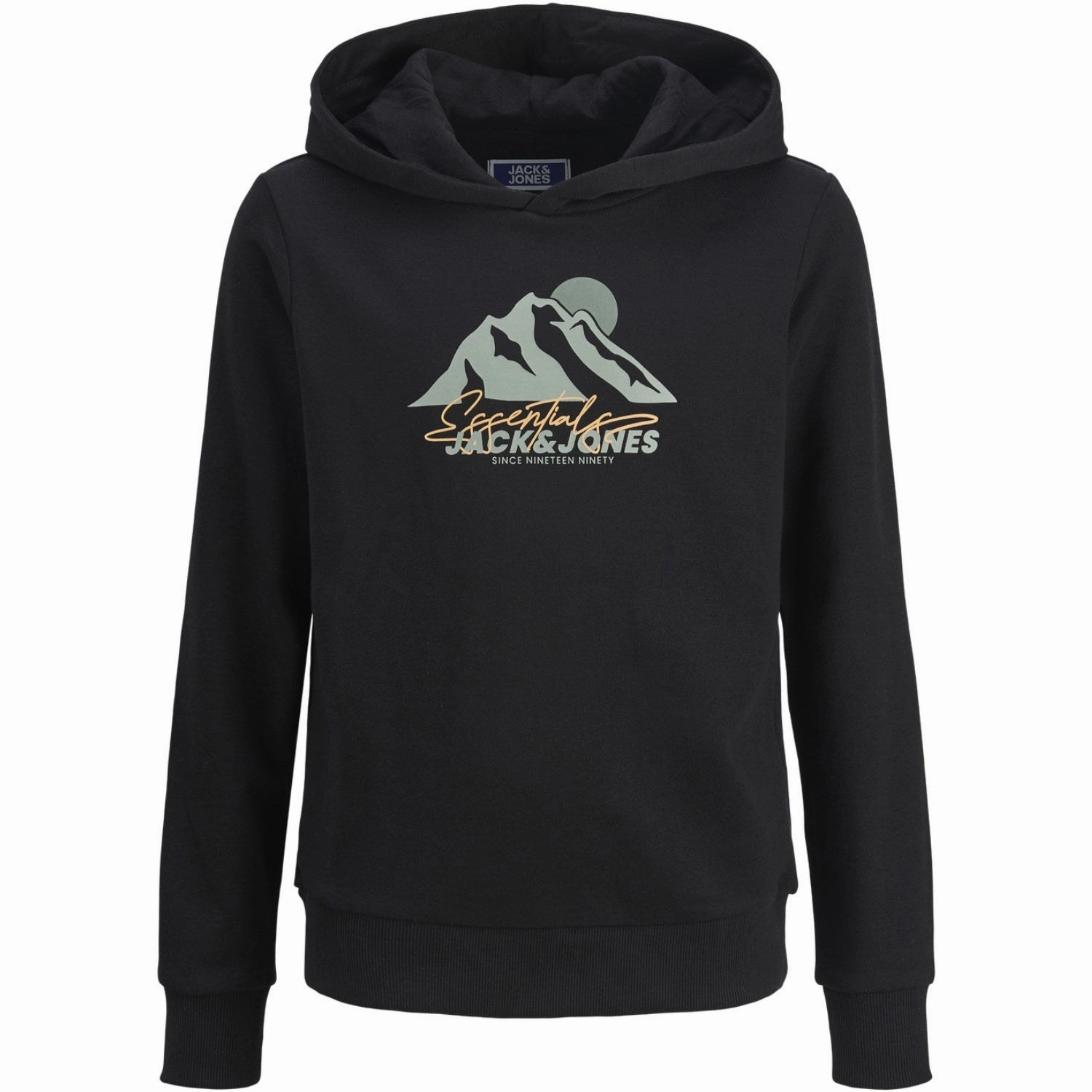 Functional Rain Wear Jack & Jones Junior Black Jjsun Sweat Hood Jnr