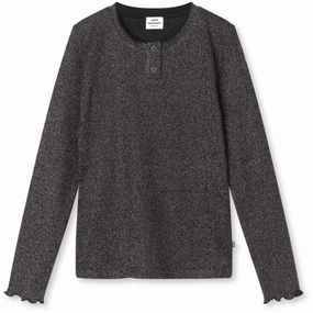 Layered Design Low Profile Pocket Design Mads N?rgaard Gun Metal 2X2 Lurex Tala Blouse