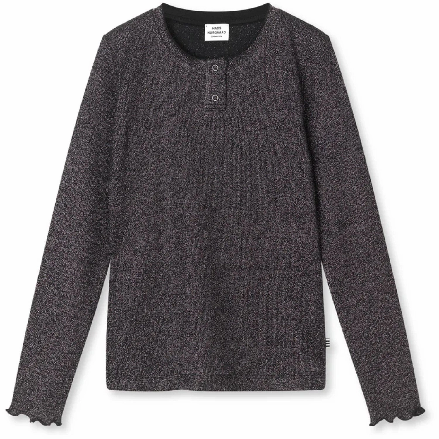 Layered Design Low Profile Pocket Design Mads N?rgaard Gun Metal 2X2 Lurex Tala Blouse