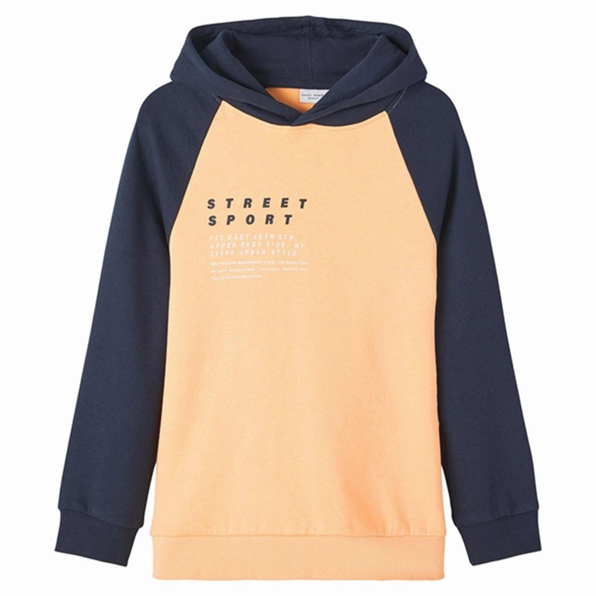 Name it Orange Chiffon Volmar Hoodie Branded Look