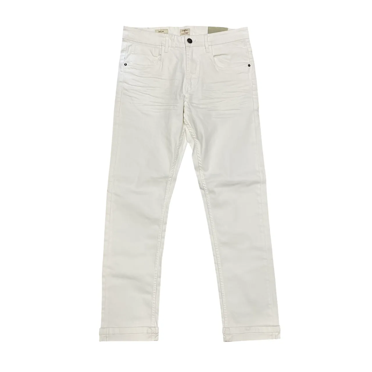 Trez pantalone 5 tasche da uomo BEER-BULL2 M48684 109 bianco Sophisticated Look