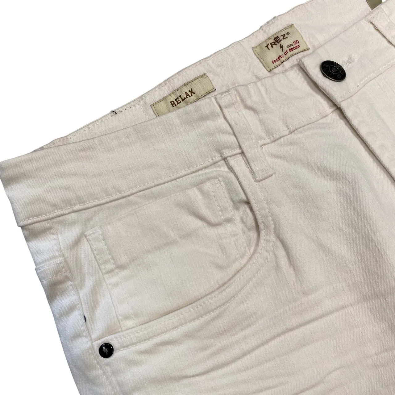 stain guard Trez pantalone 5 tasche da uomo BEER-BULL2 M48684 109 bianco