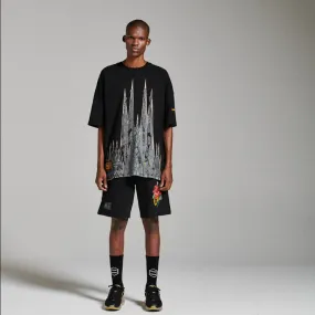 Casual All-Day Anti Static Treatment Dolly Noire maglietta manica corta BENCH Sagrada Familia Tee ts104-tb-01 nero