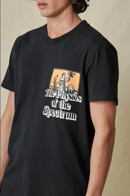 Globe maglietta manica corta da uomo The Physics GB02241002 BLK nero Anti Pilling Treatment