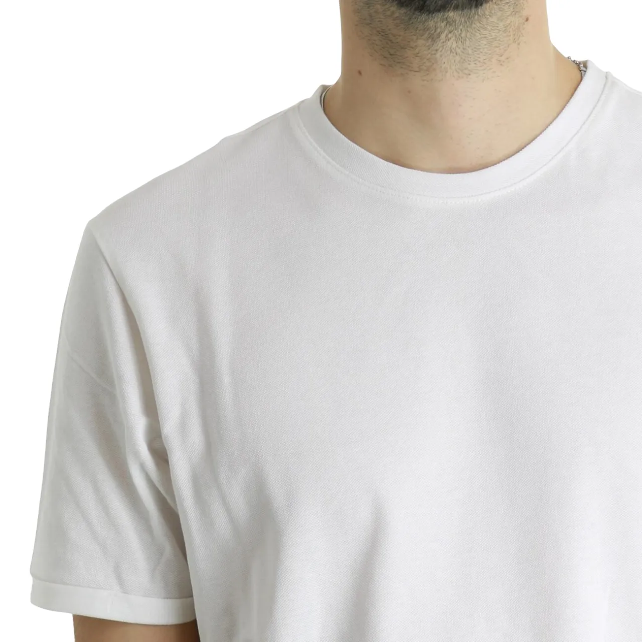 Trez maglia manica corta in cotone pique Tasik-PC M49046 102 bianco Active Style