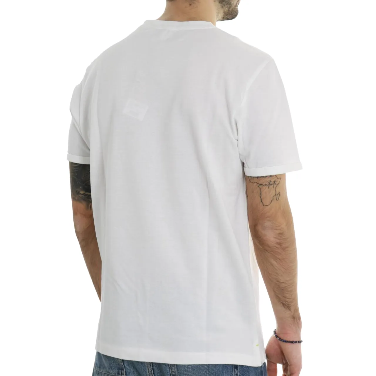 Trez maglia manica corta in cotone pique Tasik-PC M49046 102 bianco Everyday Chic