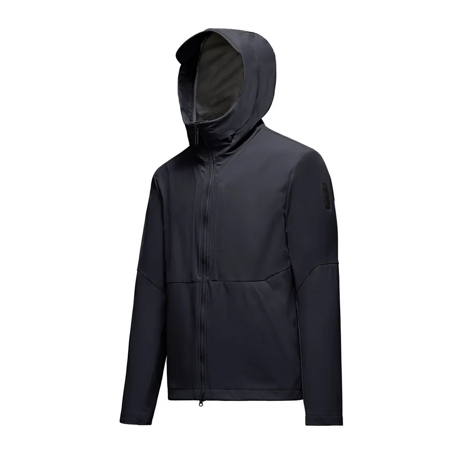 Bomboogie giubbino con cappuccio da uomo antipioggia e antivento sfoderata JM8400TNSD4 297 blu scuro Trail Use