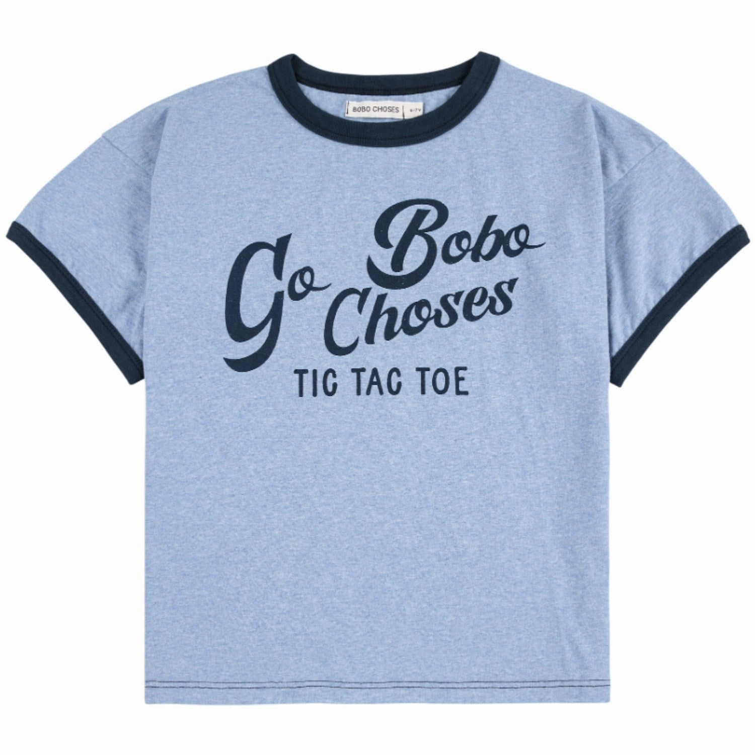 Temperature Regulating Fabric Bobo Choses Light Blue Go Bobo T-Shirt
