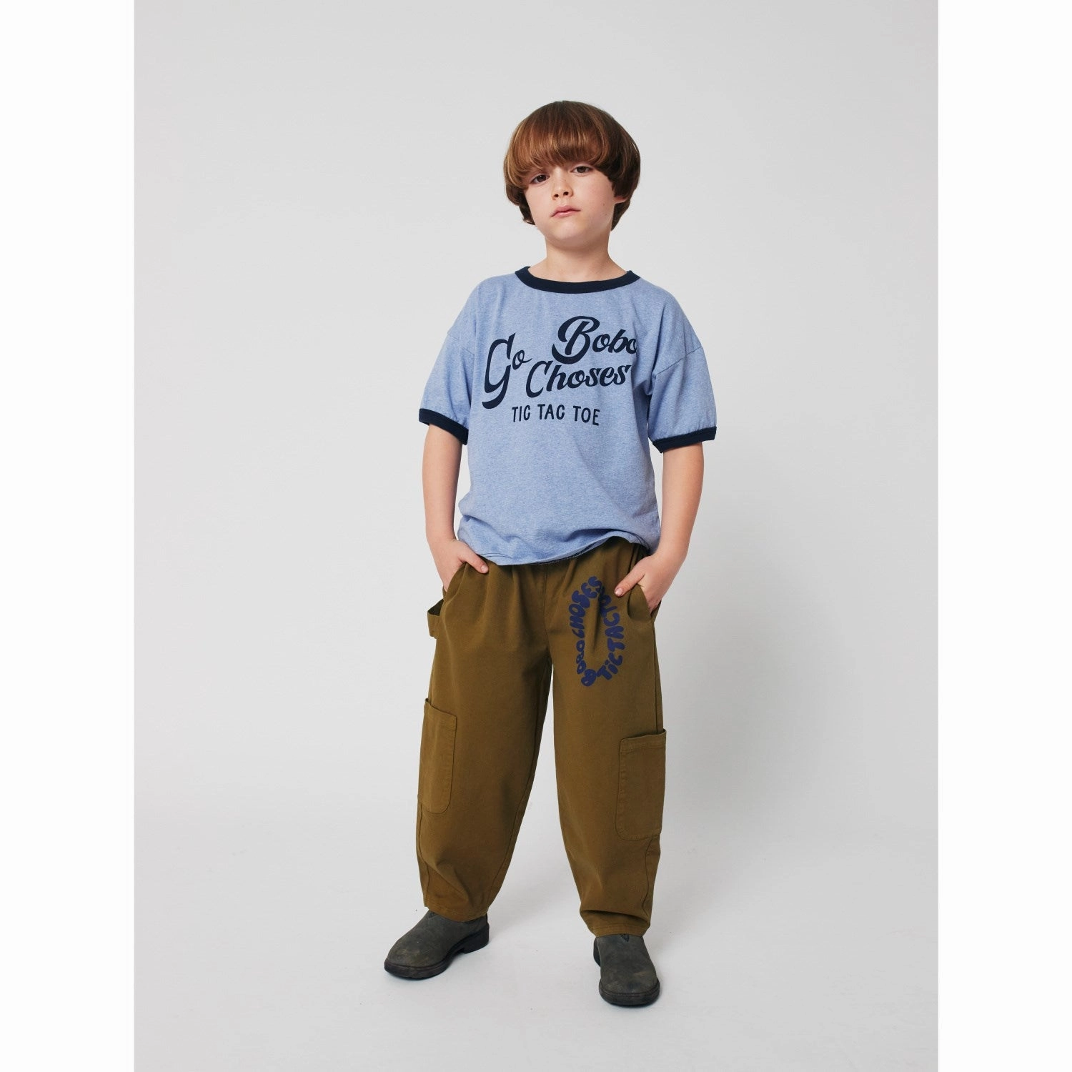 Comfortable Fit Wear Bobo Choses Light Blue Go Bobo T-Shirt