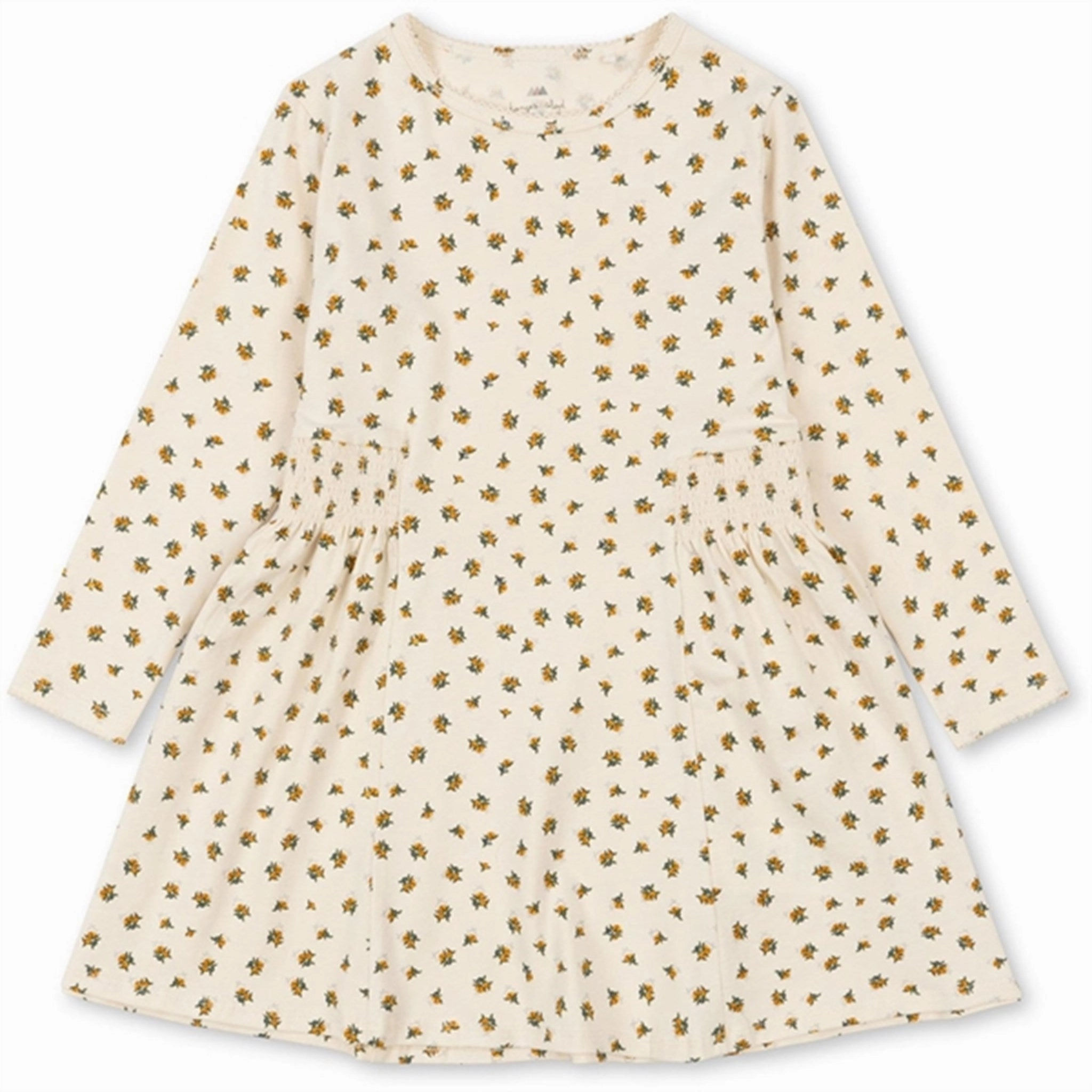 Quilted-Lining Konges Sl?jd Peonia Limone Basis Dress