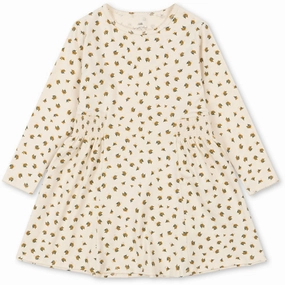 Quilted-Lining Konges Sl?jd Peonia Limone Basis Dress