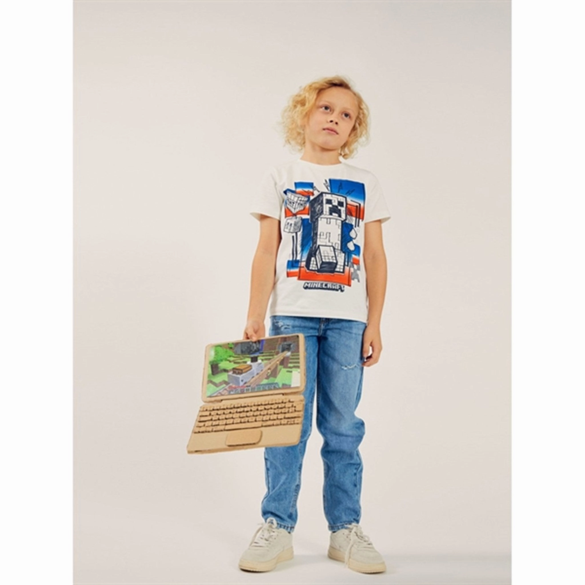 Stone Wash Process Name it White Alyssum Alvaro Minecraft T-Shirt