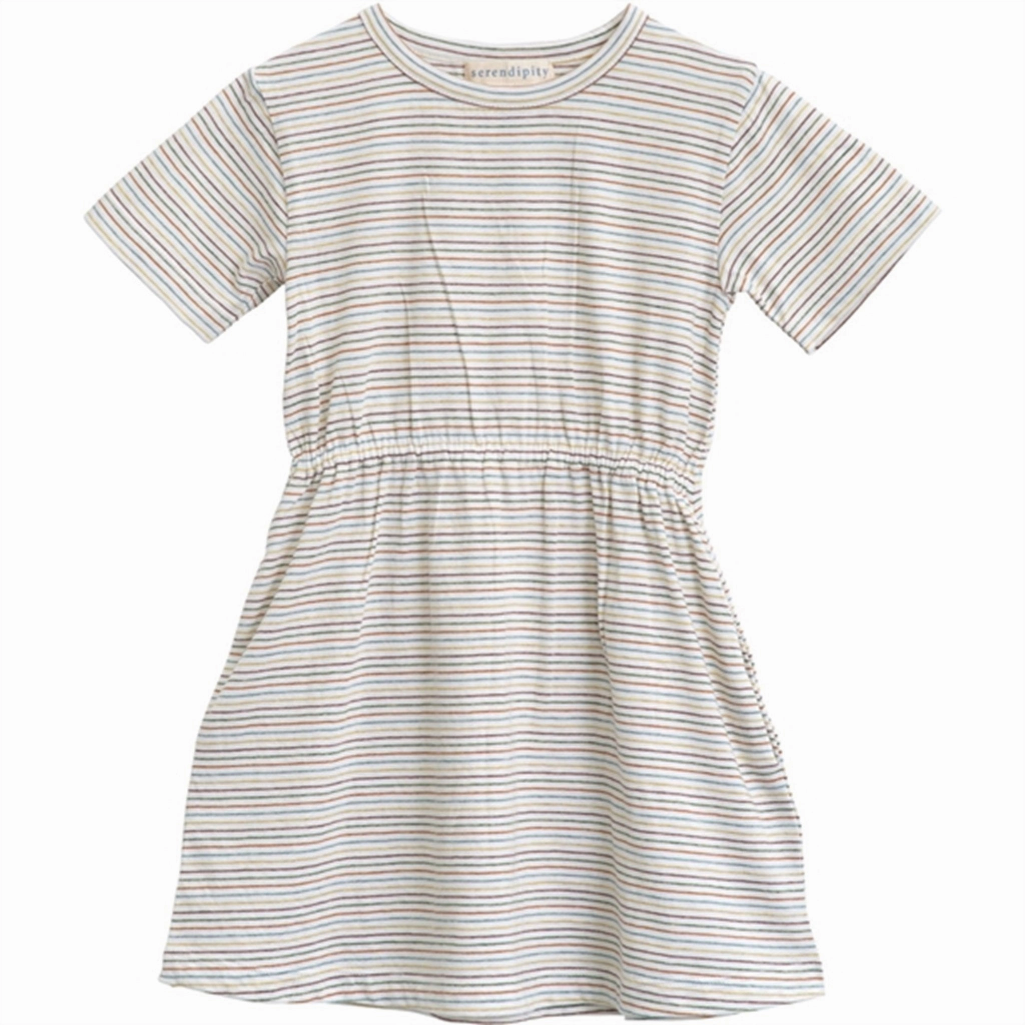Serendipity Rainbow Stripe Jersey Dress Soul Warm