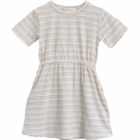 Simple Style Serendipity Rainbow Stripe Jersey Dress