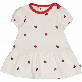 Artistic Flair Non-Iron M??sli Balsam Cream/Apple Red/Night Blue Ladybird Dress