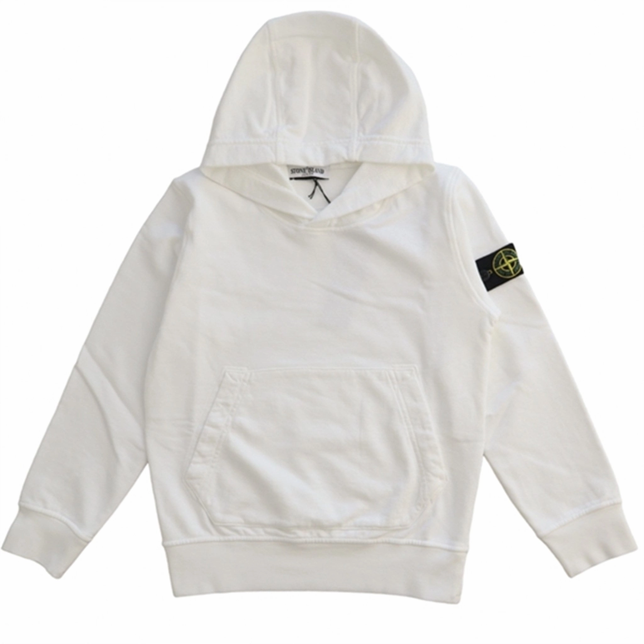 Stone Island Hoodie White rhinestone accents volleyball outfit