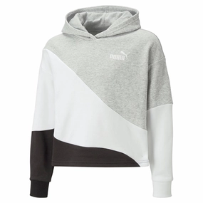 Puma Hoodie Puma Grey/White/Black Embroidered Logo College Campus