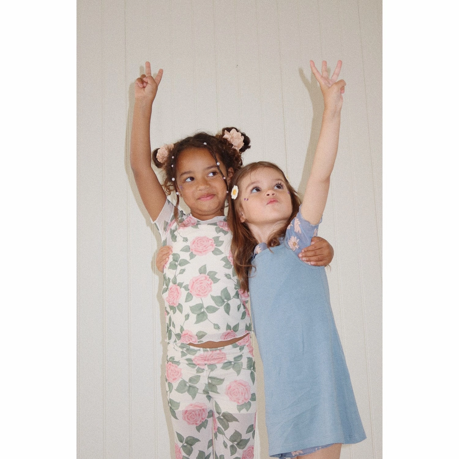 Halter-Neck Konges Sl?jd Daisy Blue Mel Dress