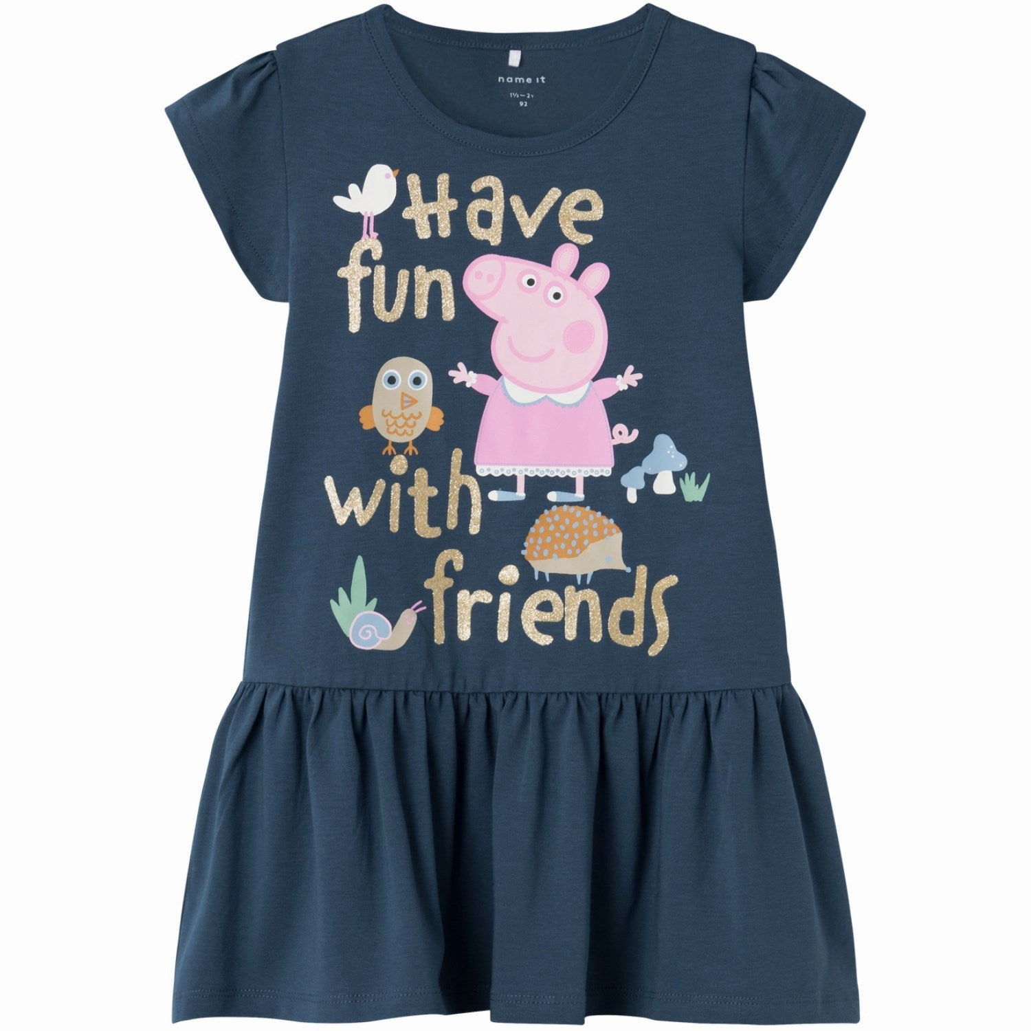 Snag-Resistant Name It Dark Denim Jassa Peppa Pig Dress