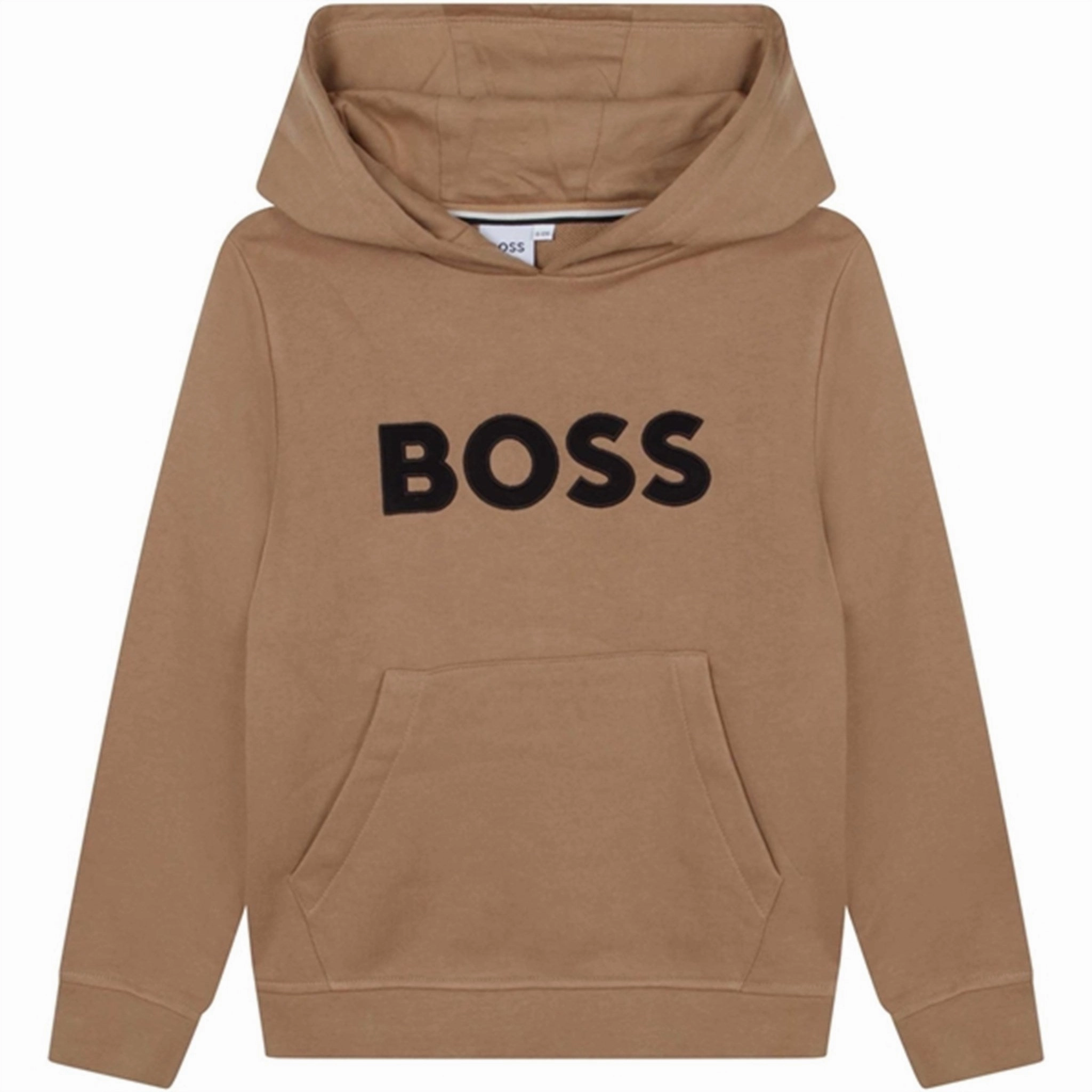 Contemporary Look Zippered Pockets Hugo Boss Hoodie Stone