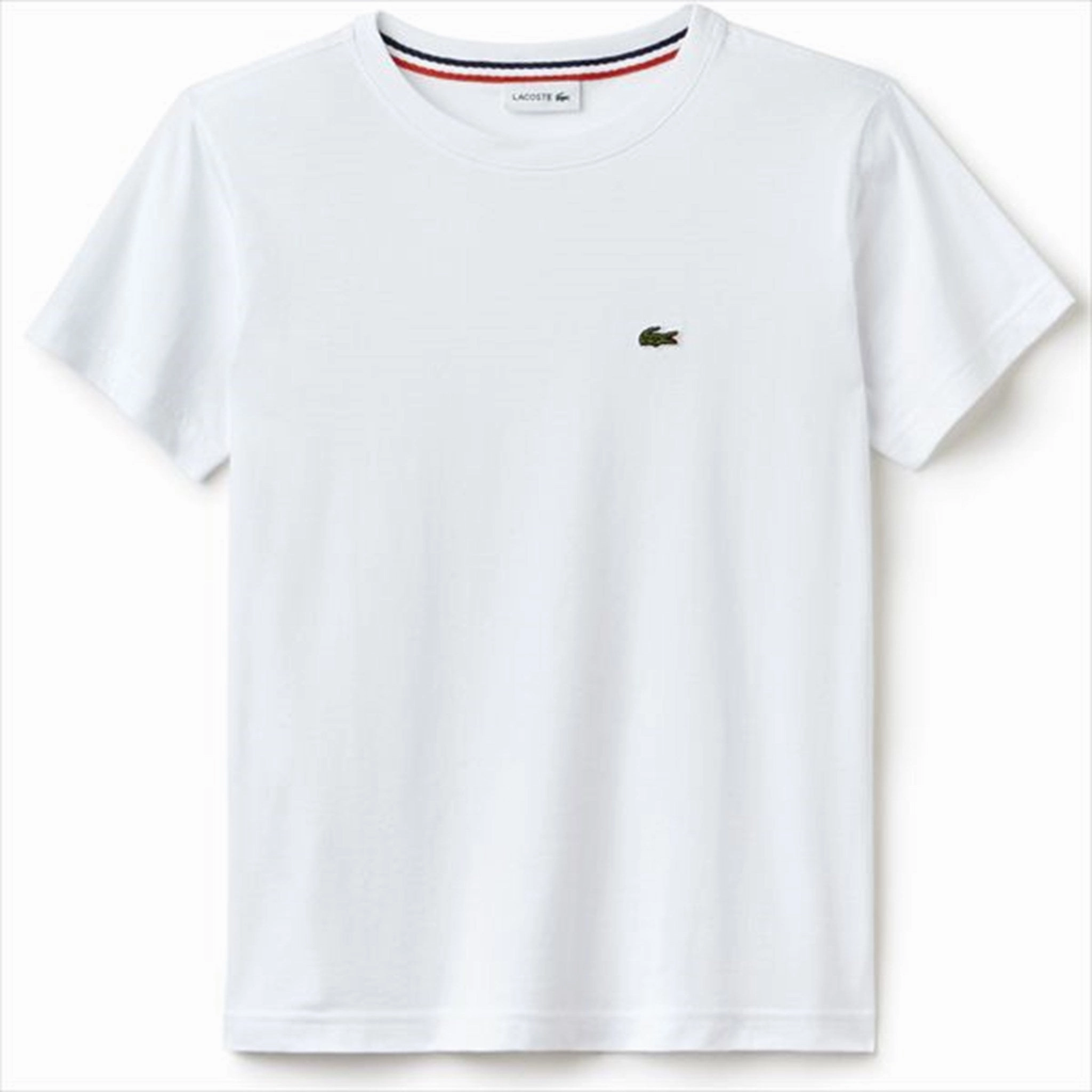 Lacoste T-Shirt Blanc SoftenedNeckline
