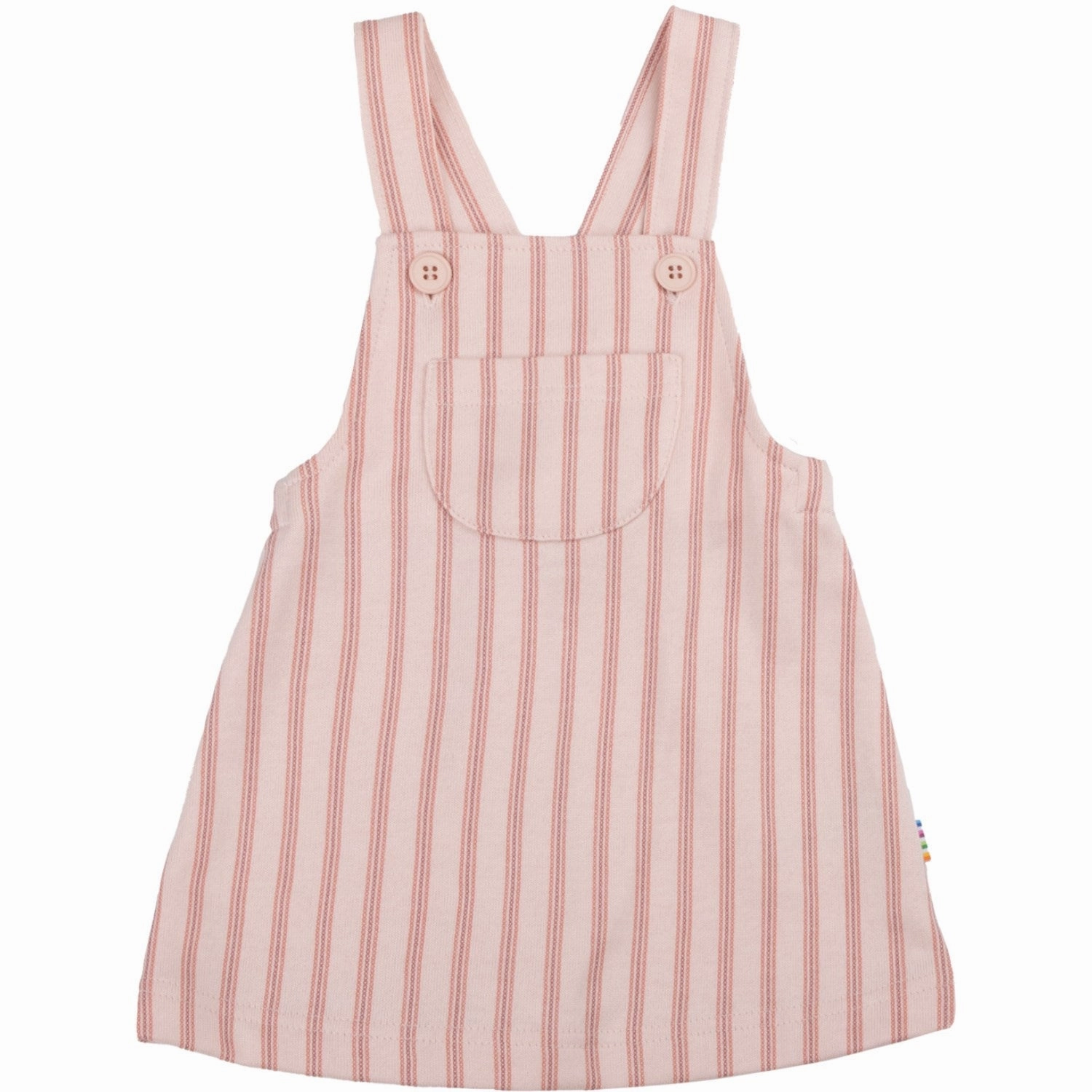 Sculpted Detail Light Weave Joha Pink Pinafore Dress
